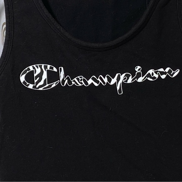 Champion Women's Black Crop Tank Top - Picture 2 of 6